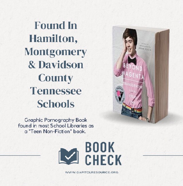 KarenEngland's tweet photo. Get PORN out of our schools! #BookCheck ✅ https://t.co/nz2ZTlykla