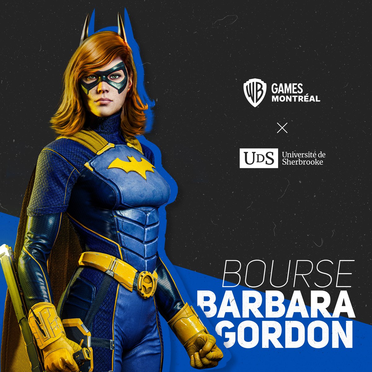 WBGamesMTL's tweet photo. On the occasion of #InternationalWomensDay, we are proud to present our ''Barbara Gordon'' scholarship in partnership with @USherbrooke, which will be awarded to students showing great talent in programming, in order to encourage create more Batgirls in this world!

#IWD2023 https://t.co/2x0mDF2QV3