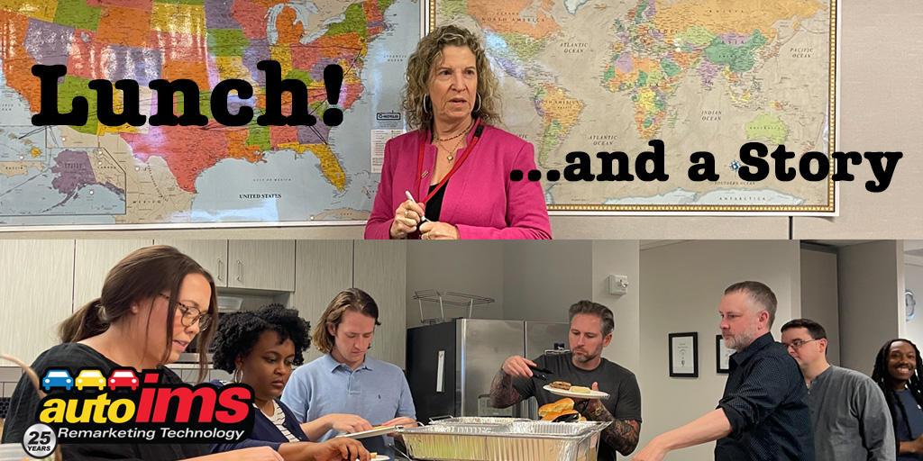 Our in-office lunch was extra tasty today, because of listening to and recanting tales of how we came to be here in Atlanta, at AutoIMS. #employeeengagement #storytime #lunchandlearn #mapping #journeymapping