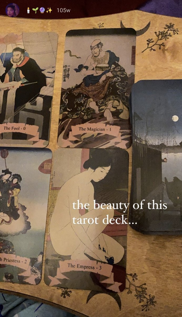 divinelygemini's tweet photo. @KASSketchum my personal deck of Japanese tarot. helps me feel more connected to my Japanese ancestors 🧿🌸 https://t.co/9hVmr38F1w