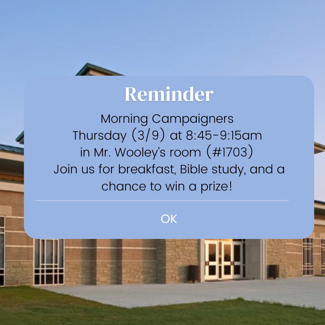 Who’s ready for Morning Campaigners? 🙋‍♂️