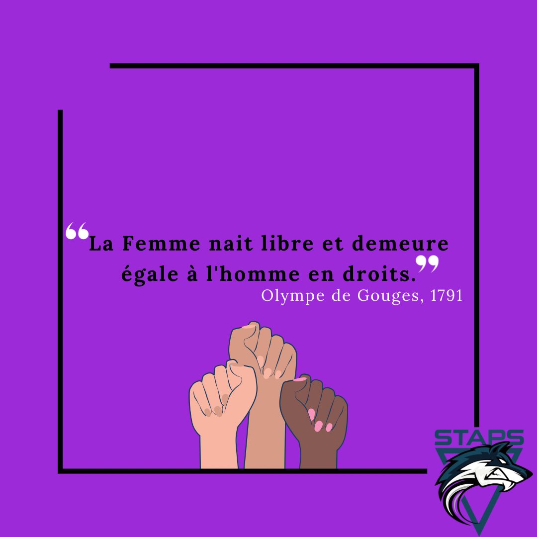 En ce 8 mars, un petit rappel est nécessaire. Ce n’est pas la “Journée de la Femme”, mais des Droits des Femmes. Mais il est important de dire que c’est un combat de tous les jours, et non pas d’une journée pour faire bonne figure.