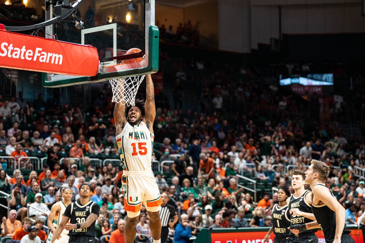 Canes Men’s Basketball on Twitter "It’ll be (1) Miami 🆚 (9) Wake