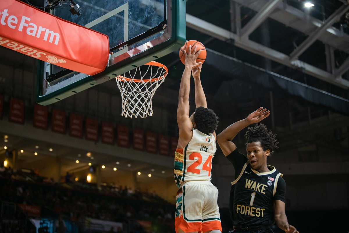 Canes Men’s Basketball on Twitter "It’ll be (1) Miami 🆚 (9) Wake