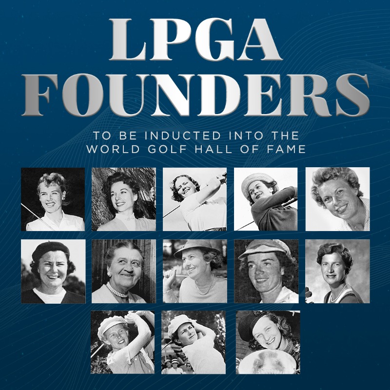 LPGA's tweet photo. “I’m overcome with emotion and very grateful.”

Sandra Palmer, Beverly Hanson and the 13 LPGA Founders will be inducted into the World Golf Hall of Fame as part of the Class of 2024.

MORE ⬇ https://t.co/JOHKDU4Ew7
