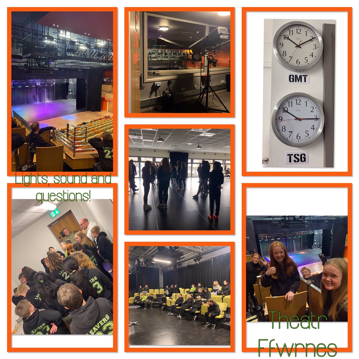 upper_y5's tweet photo. Year 6 had a very interesting visit to Ffwrnes Theatre this morning to find out about the jobs/skills needed to put on a performance as part of our ‘Young Promoters’ project. #careers #exparts #tech #skills #qualifications #thefuture 🔥 https://t.co/ndqWRFrwfR