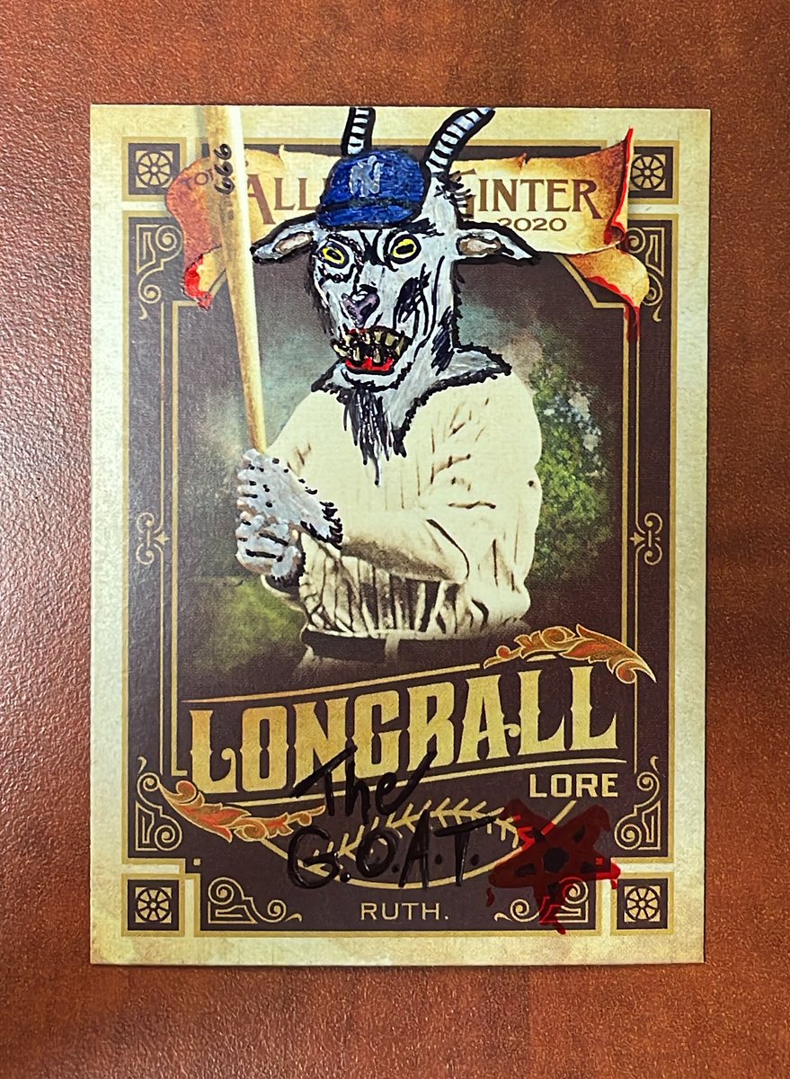 Clarkes1_1Cards's tweet photo. Couldn’t forget about you @PardeeRuth666 

Pardee P70 inspired #cardart project 
Babe “The GOAT” Ruth https://t.co/aEU6Qne3ax