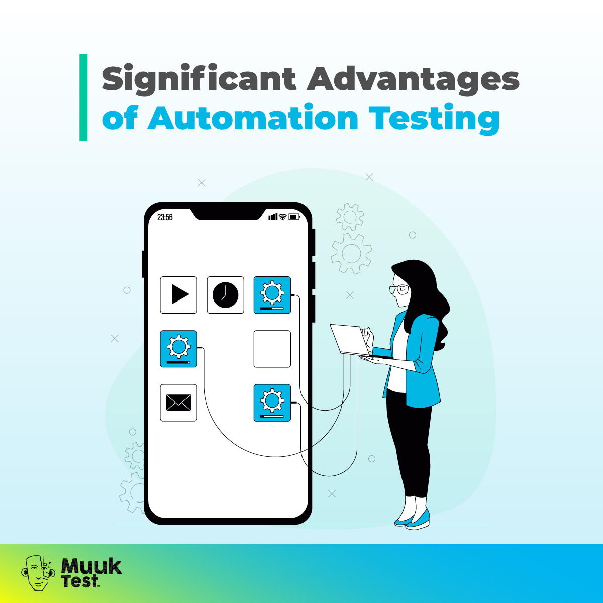 MuukTest's tweet image. 🚀 3 significant advantages of automation testing that can help you transform your development process and boost your business. bit.ly/3ZfCkKq

#automationtesting #testautomation #testautomationstrategy #testingautomation