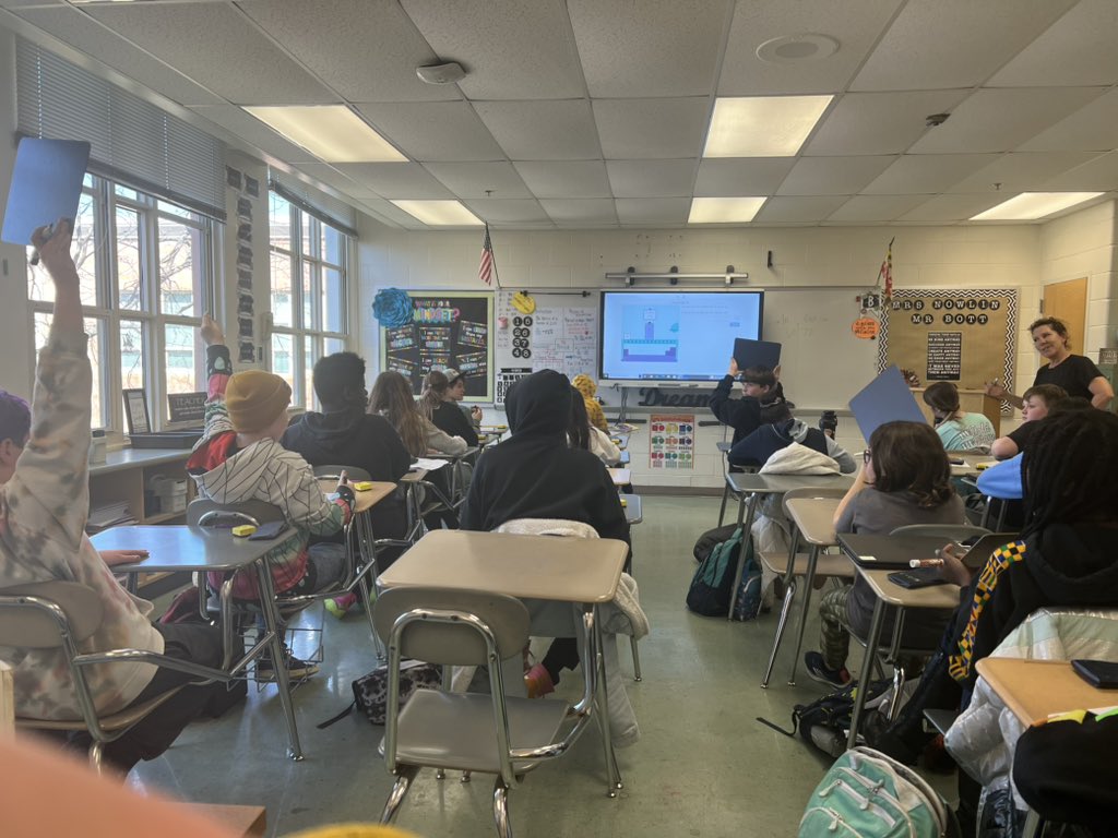 Percent Machines and dry erase board calculations in Ms. Nowlin’s #math classroom <a href="/ems_smcps/">EMS</a> #desmosclassroom