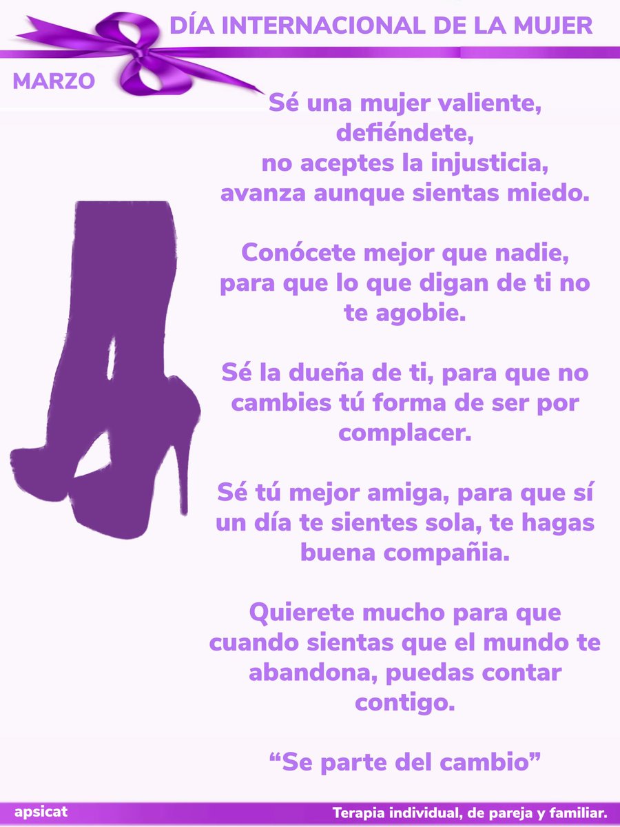 apsicat's tweet image. #DiaInternacionalDeLaMujer
