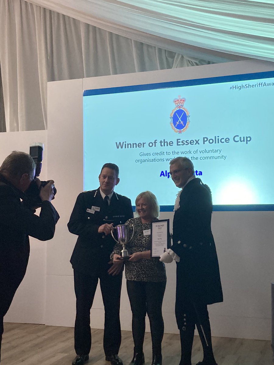 The winner of the <a href="/EssexPoliceUK/">Essex Police</a> Cup, presented by @BJH25 is… <a href="/VestaAlpha/">Alpha Vesta</a>! 👏

This group aims to reduce the social and economic impacts of domestic abuse by ensuring that anyone affected has a safe, supportive place to turn to at the earliest point