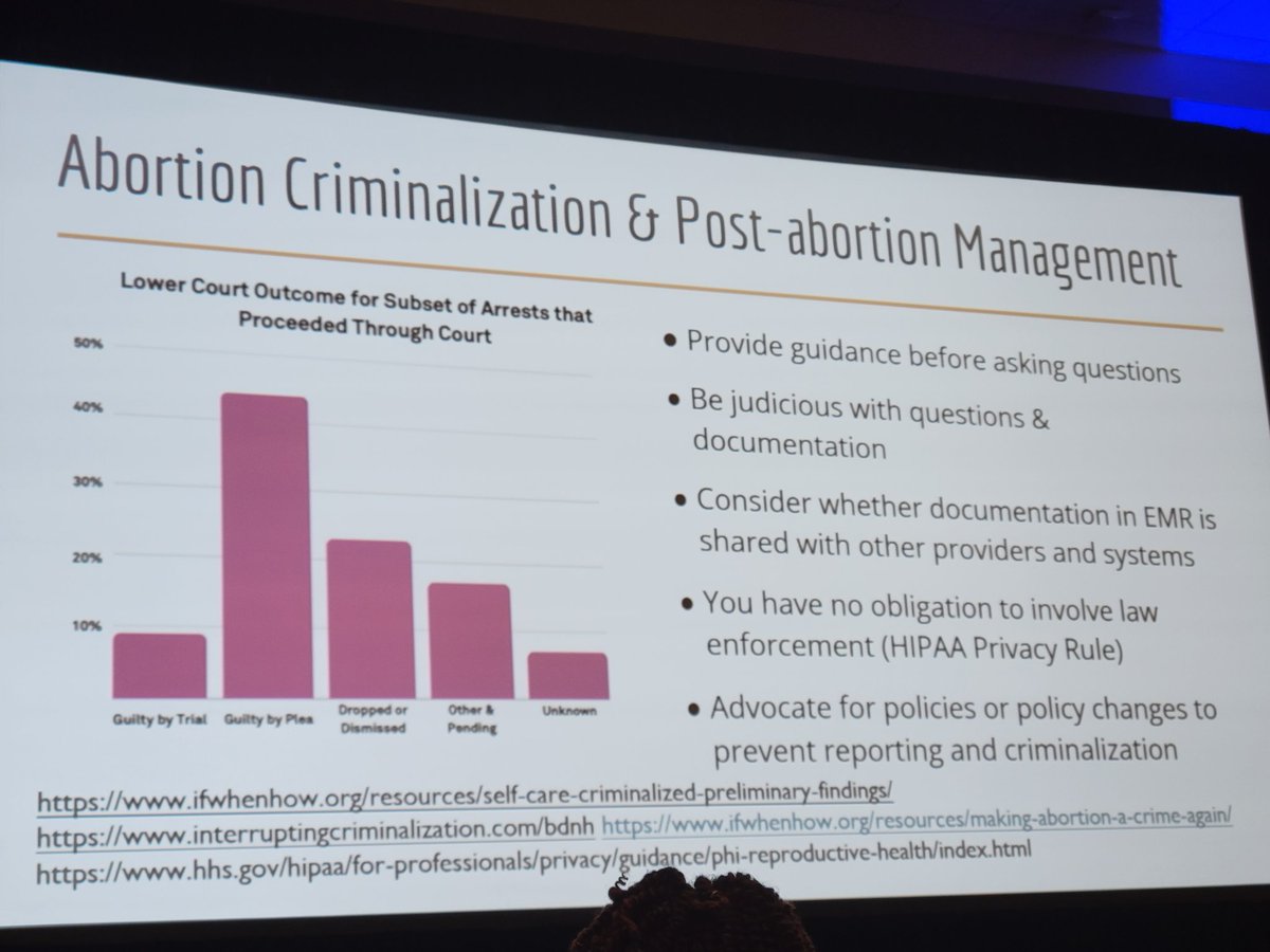 At the Gallagher lecture at #SAHM23 on #InternationalWomensDay, Dr Lin-Fan Wang and Myra Bajwa spoke about Abortion Access Post-Dobbs

There is NO law that criminalizes abortion, yet there have been arrests for seeking abortion. Black and Brown women are targeted in particular