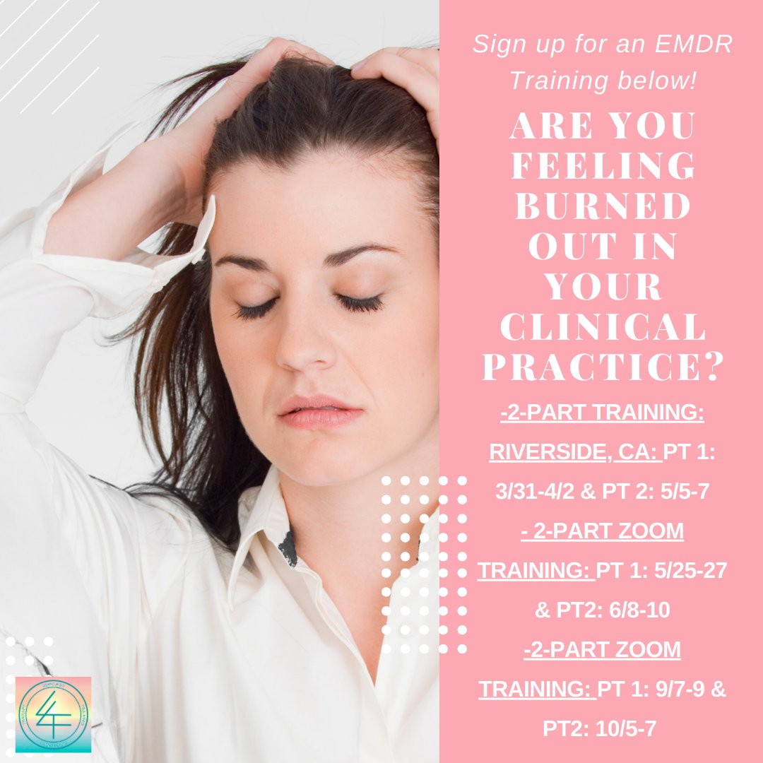 empowertct's tweet image. Feeling burned out? Get your spark back! Learn how to integrate EMDR into your clinical practice:  bit.ly/3RR2vEs
#EMDRIA #belieffocused #trauma #privatetraining #EMDR #EMDRtraining #therapy #training #evidencebased #counselor  #psychologist #psychiatrist #socialworker