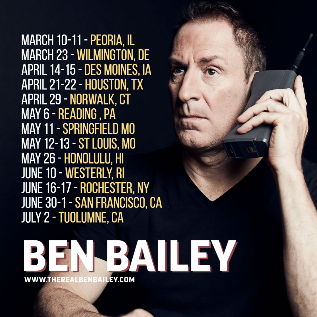 Answering the call for live comedy. @jukeboxcomedy  #PeoriaIL this weekend. Just added #SpringfieldMO @BlueRoomComedy and #SanFrancisco @CobbsComedyClub.
More dates at therealbenbailey.com