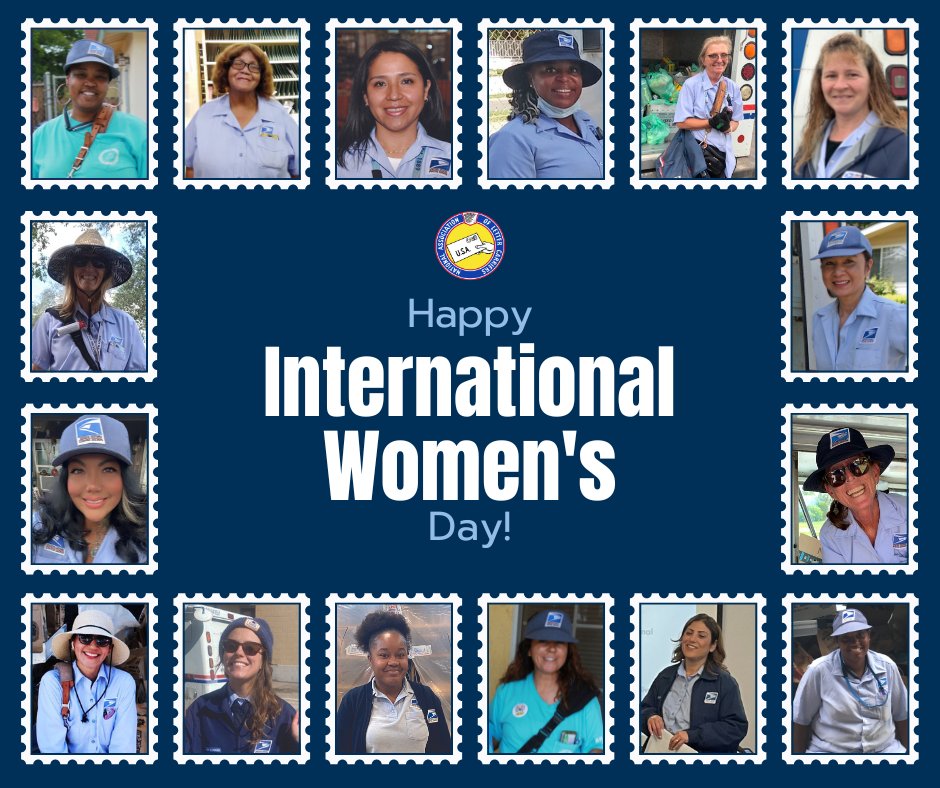 NALC_National's tweet image. Happy #InternationalWomenDay! We appreciate all the women of NALC who make our union strong! #PostalProud #UnionStrong