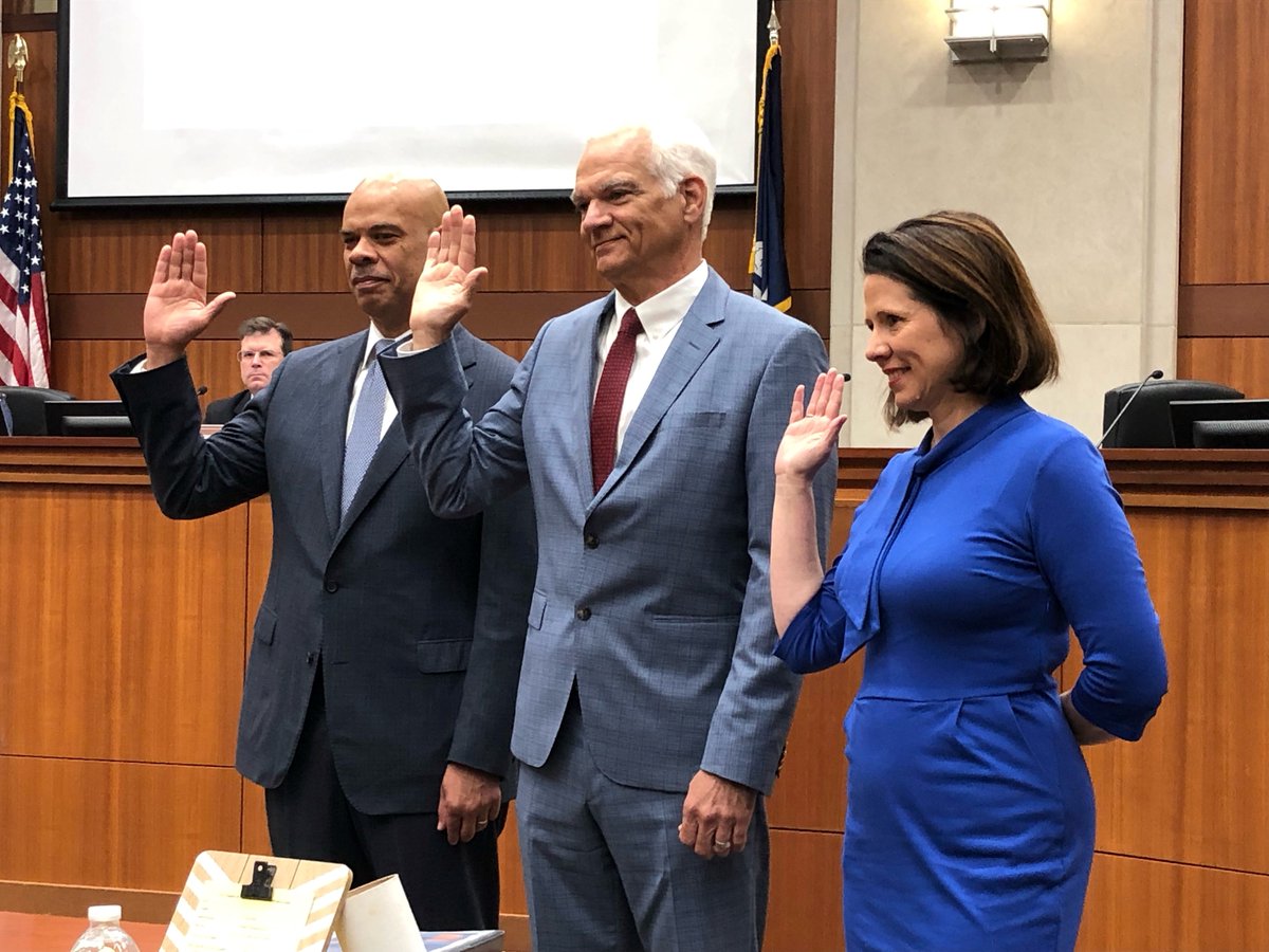 2023 BESE President Dr. Holly Boffy, Vice President Preston Castille, and Secretary-Treasurer Ronnie Morris were officially sworn in at this morning's BESE meeting. #laed