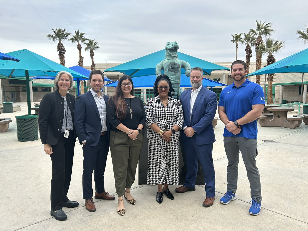 Our dual credit high school partners continue to be abundantly clear that quality, support, options, &amp; communication are essential to effective &amp; impactful pathways for students. Thank you <a href="/GreenValleyHS/">Green Valley HS</a> for sharing your energy &amp; insights with <a href="/NevadaState/">Nevada StateU</a> today! 💛🖤💙💚
