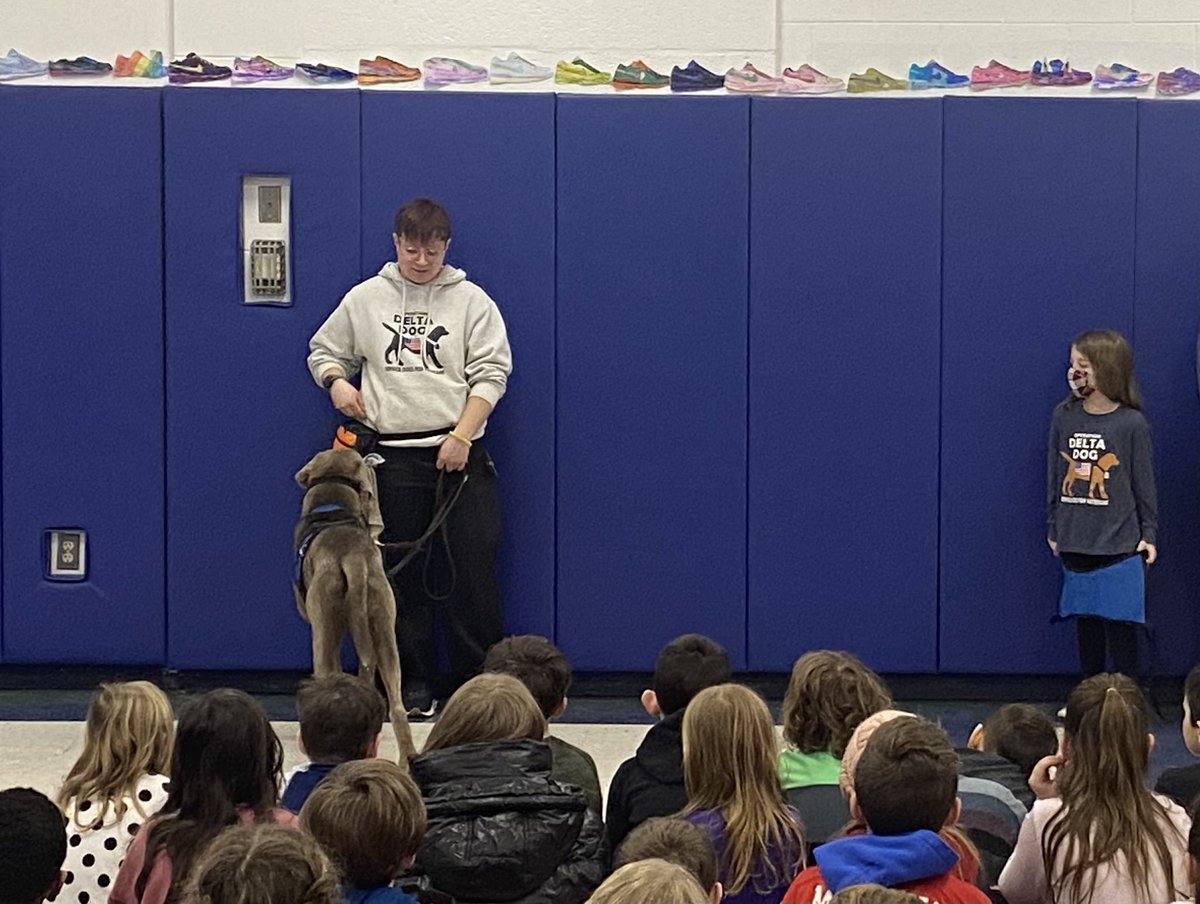Thank you #deltadog for coming to teach us about service dogs!