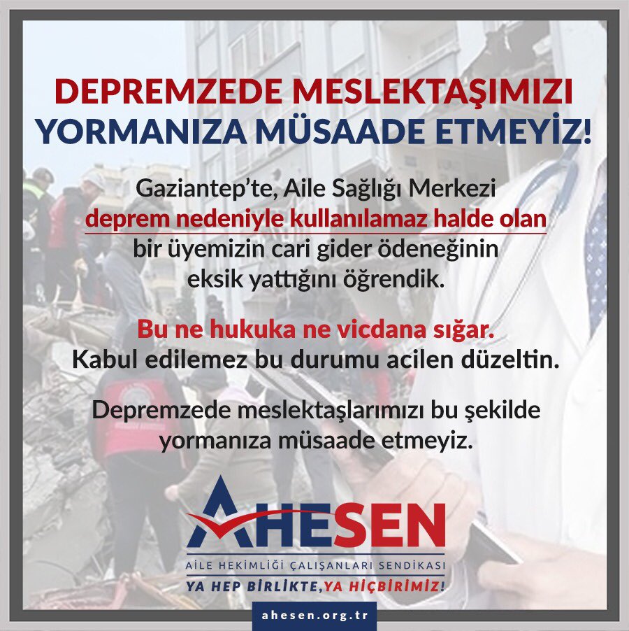 Milletçe ne kadar yozlaştık !!!
Deprem günü inşaat firmalarının borsa hisselerinin tavan yapıyor olması ne kadar garip !!!
Depremzede can derdinde, Gaziantep il sağlık müdürlüğünün derdine bak !!!
@GaziantepISM 
Ne kadar YOZCA ?
#DepremzedeÇalışanaDüzenleme
İYİKİ <a href="/ahesenorgtr/">AHESEN</a> VAR