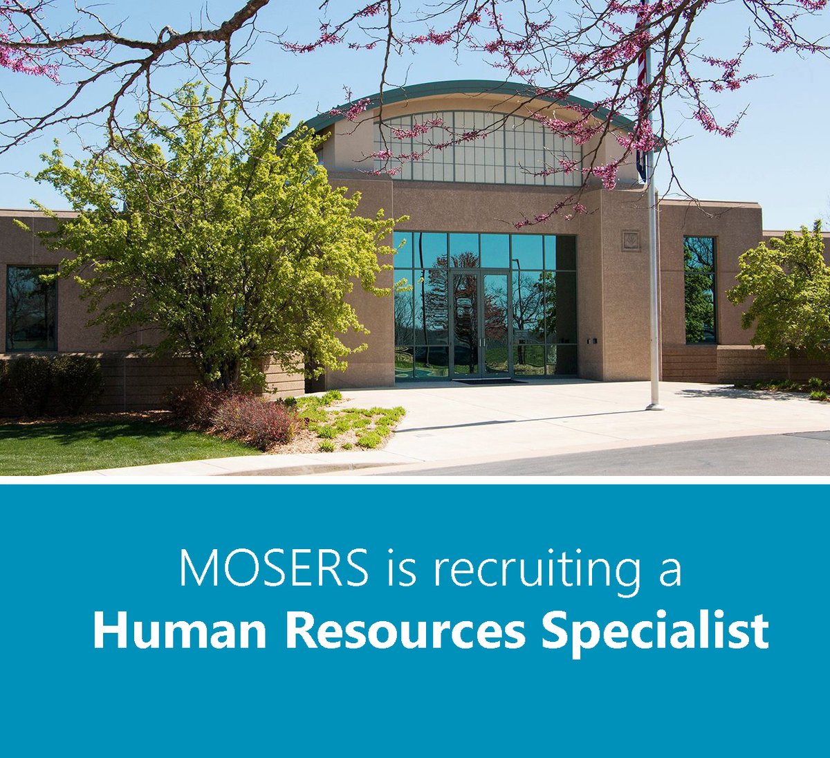 Missouri State Employees' Retirement System is seeking a Human Resources Specialist.
To learn more about the position and to apply, visit mosers.bamboohr.com/careers