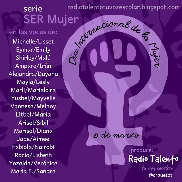CprSuena's tweet photo. Compartimos producción de Radio Talento @crauetdt, radio escolar comunal de Venezuela sobre el #8M2023 

Desde 2018,  se vienen juntando las voces de mujeres luchadoras, radialistas, educadoras, periodistas, etc para dar vida a la serie radial Ser Mujer

https://t.co/2OSZtTcH5Q https://t.co/8oHFOBOvkL