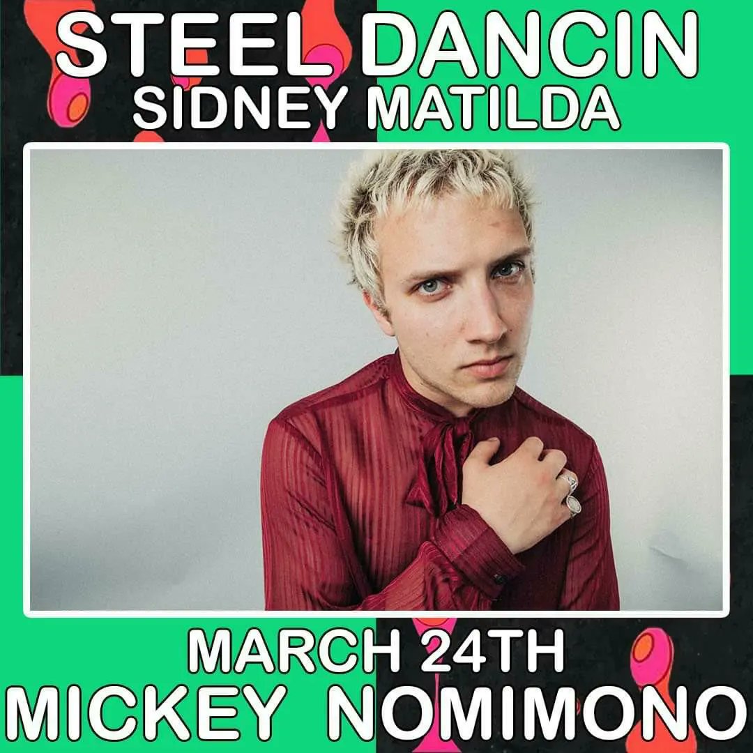This one should be fun. 
24th March for steel Dancin at <a href="/sidneymatilda/">sidneyandmatilda</a>

Bring Rennie it's gonna be a late one