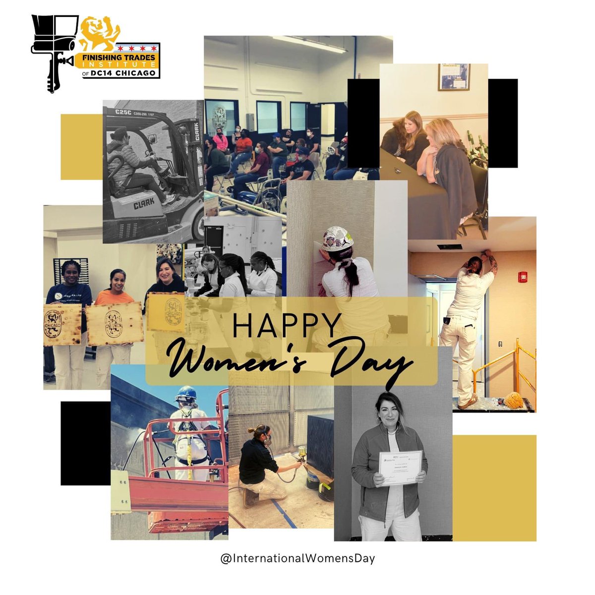 DC14Apprentice's tweet image. 🔸 International Women&apos;s Day 2023 🔸

Join us in celebrating the achievements of all women, including  Finishing Trades Institute of DC 14 Chicago&apos;s wonderful Staff and Apprentices! Thank you for all you do. 💪

#internationalwomensday
#InternationalWomensMonth