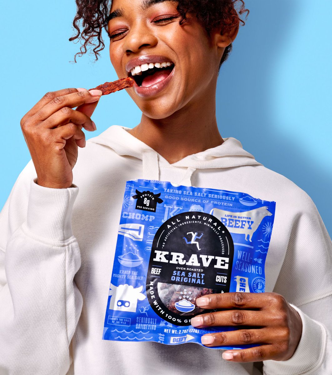 HatchDesign's tweet image. Some snacks and road trips just go together. If you’re hoofin’ it to Expo West, don’t miss @KraveJerky at Booth #4962. You can thank us later!

#KRAVEjerky #ExpoWest #cpgindustry #naturalproducts #expowest2023 #CPG #design #graphicdesign #designagency
