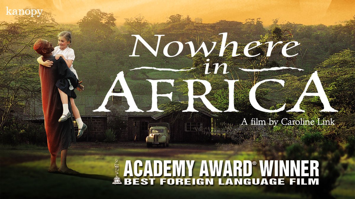 Kanopy's tweet photo. As #InternationalWomensDay continues, we'd like to present #CarolineLink's NOWHERE IN AFRICA (2001). To view this #AcademyAward-winning film about a Jewish family that fled the Nazis to a farm in Kenya, go to https://t.co/A9VAyMXb75. @zeitgeistfilms #filmsthatmatter Available: 🇺🇸 https://t.co/M4cqhIDnFc