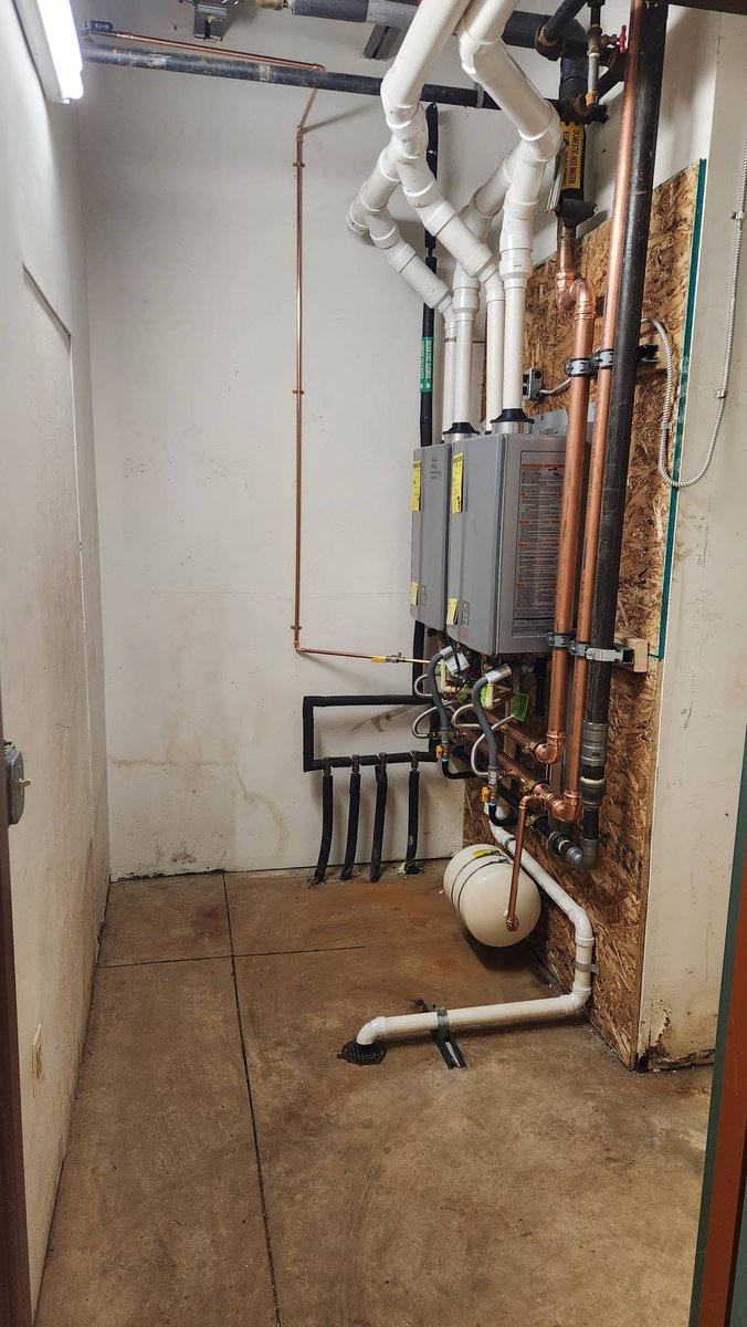 We've completed several major upgrades this off-season. Some you can't see, but we're happy to "go more green" whenever possible. Triple clubhouse hot water heaters replaced with a nice twin tankless system! Nice job by Watson's Plumbing