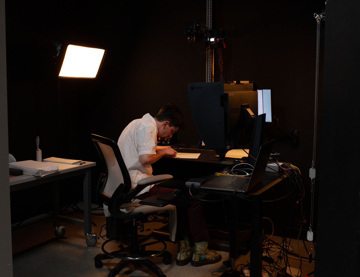 NEDCCInfo's tweet photo. #WorkstationWednesday: A #paperconservator is removing adhesive tape. An imaging #photographer is digitizing transcripts. An #audioengineer is digitizing #openreeltape. And preparators are fastening frames.
#ConservationLab #DigiPres #CulturalHeritage #CulturalPreservation https://t.co/zifhkso0Af
