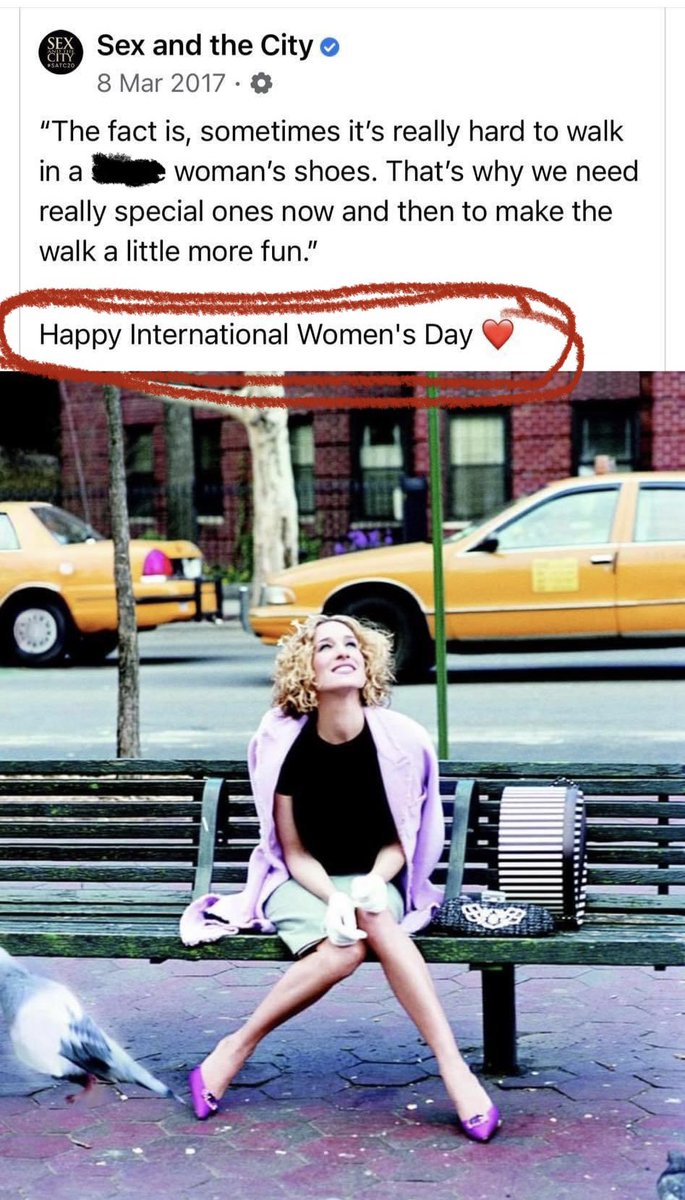 suzyjoyner's tweet photo. I post this on most #InternationalWomansDay #CarrieB is referring to #singlewomen but actually this is about all #women #walktall #walkproud #yougotthis ❣️❣️ https://t.co/Ve91IDNMnV