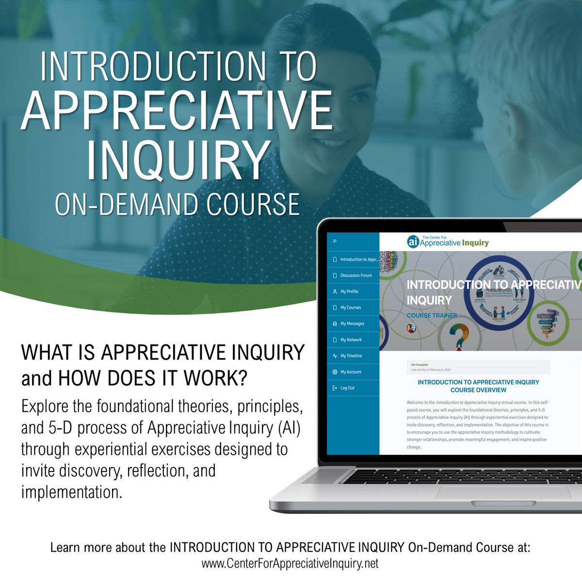 What is #AppreciativeInquiry (#AI)?

This inspired the development of the Introduction to Appreciative Inquiry on-demand course which launched earlier this week!! 

Click the link in our bio to learn more.
