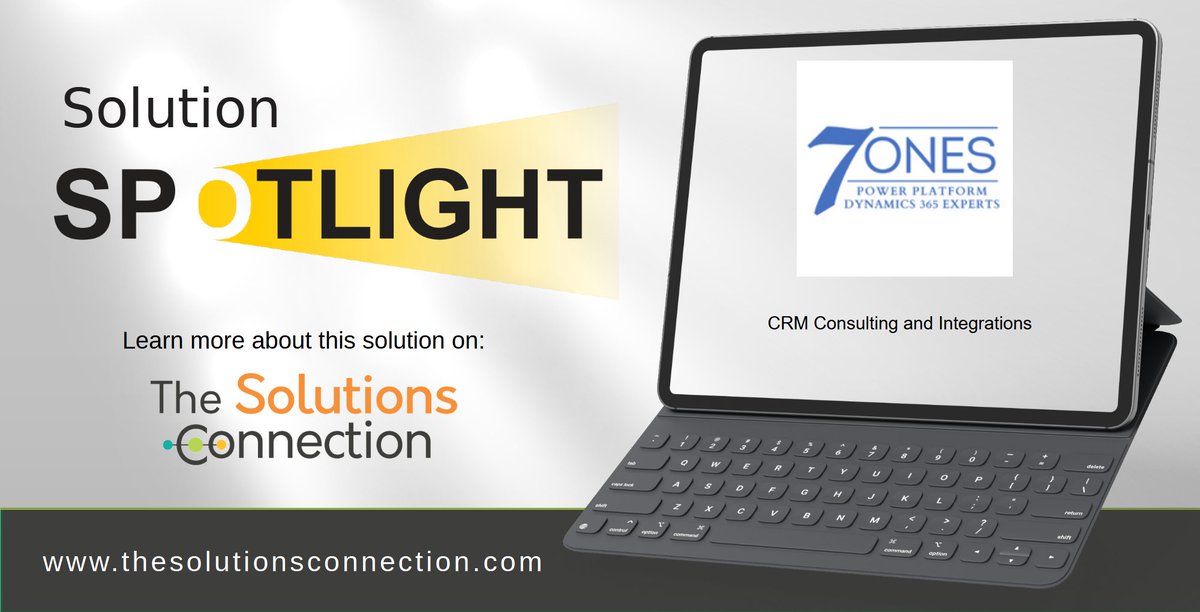 TSCDirectory's tweet image. @7ones_D365 #CRM experts brilliantly changes the game for businesses by offering small to medium-sized companies deep CRM knowledge and a passion for elevating efficiencies without breaking your budget. 
bit.ly/3F4wwvp 

#MSDynCRM #PowerPlatform #dynamicscrm