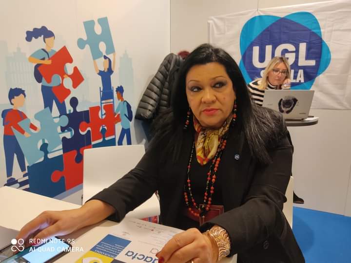 uglistruzione's tweet photo. La @UglScuola guidata dal Seg. Naz. @OrnellaCuzzupi ha celebrato la #giornatadelladonna nella splendida cornice della #fortezzadabasso di #Firenze impegnata presso la @FieraDidacta con uno stand espositivo fino al 10 marzo. 
@UGLConf
@federterziario 
@FondItalia 
@FormaSicuro https://t.co/PCqHKVvyyA