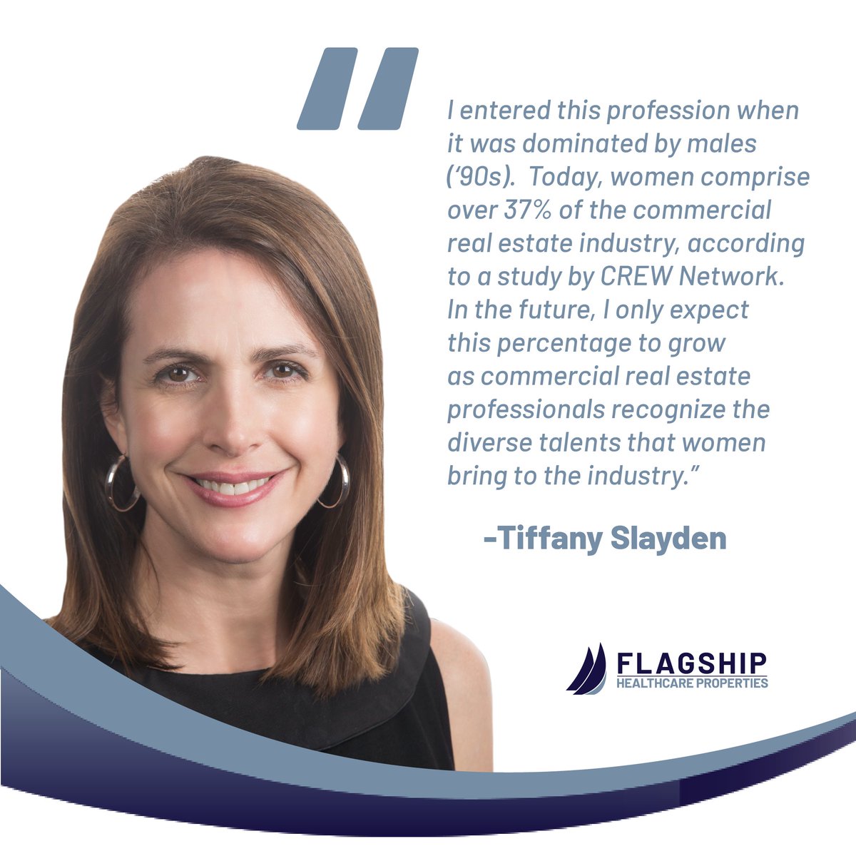 We're celebrating #InternationalWomensDay by kicking off a series sharing thoughts from some of the women in leadership at Flagship Healthcare Properties. We'll be sharing throughout Women's History Month to celebrate women in #CommercialRealEstate.