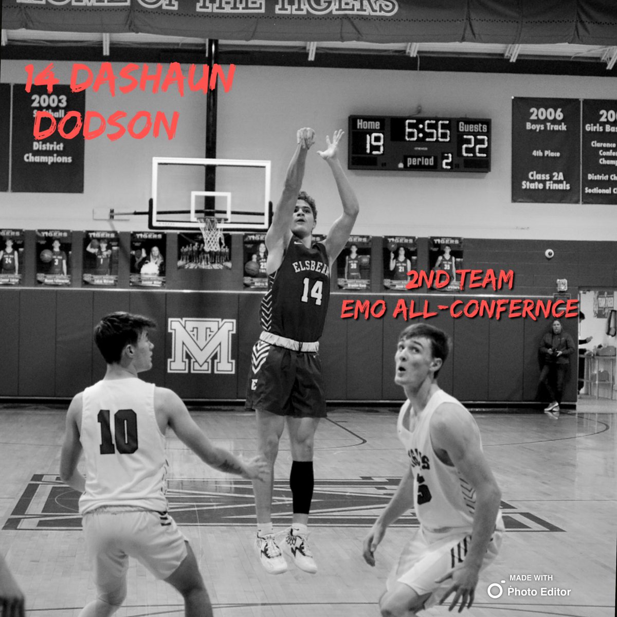 Congrats to Senior Dashaun Dodson for making 2nd Team EMO All-Conference for the 2nd year in a row! Dashaun averaged 11.5 points, 5 rebounds, 4 assist and 4 steals in 9 conference games!