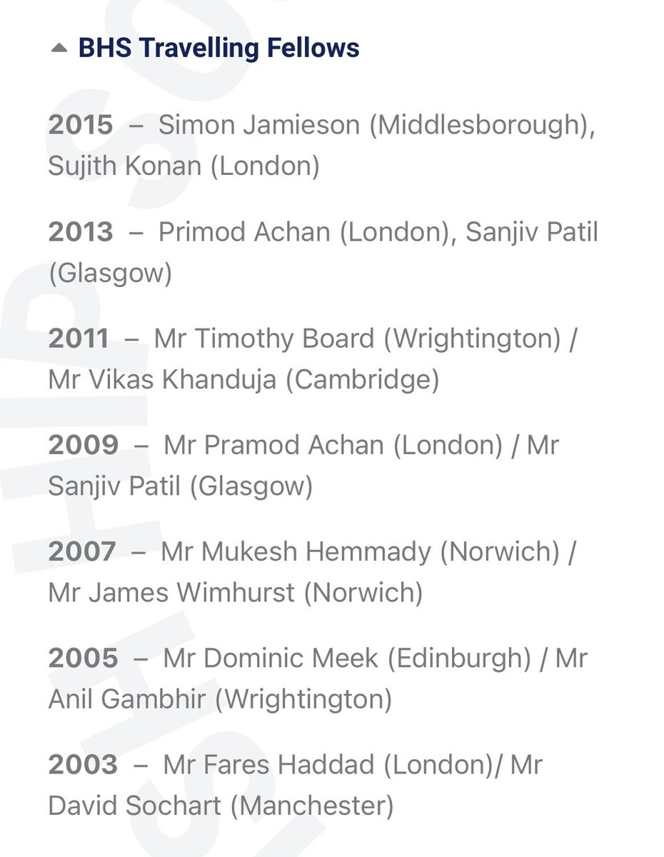 Sdownie04's tweet photo. Delighted to be awarded one of the BHS Travelling Fellowship bursaries for 2023. Congrats also to @KLogishetty and what a list of previous alumni!! #BHS2023 https://t.co/SulaChU0b3