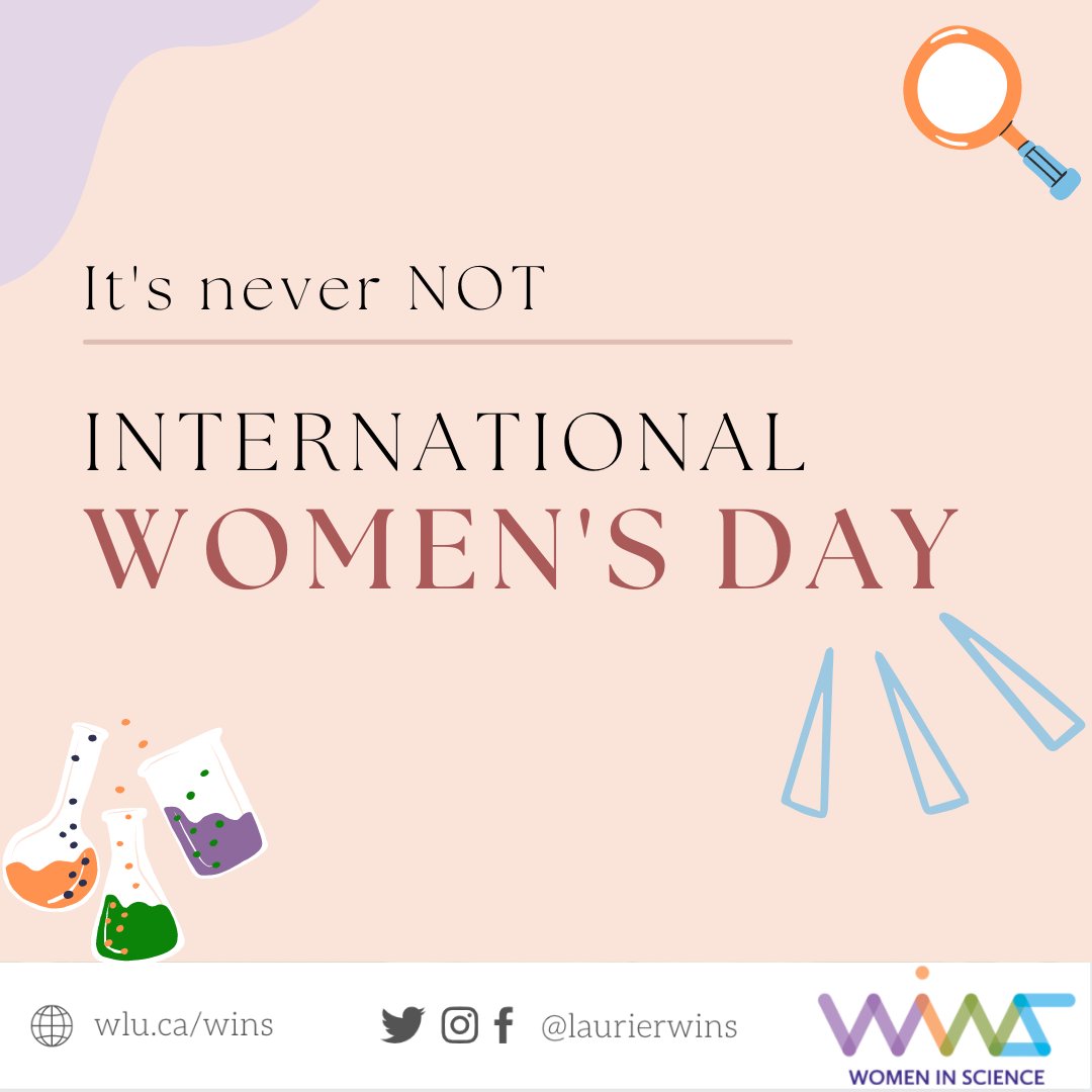 Today is the official #InternationalWomensDay but at @LaurierWinS it's never not #IWD! . #EmbraceEquity #IWD2023 #WomensDay2023 #WomenInScience