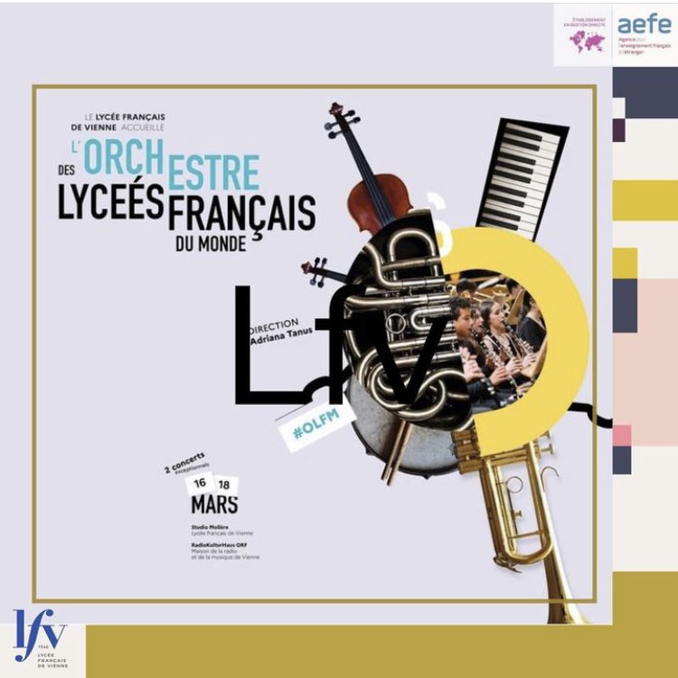 DurandAssouly's tweet image. Les premiers jeunes musiciens de l’Orchestre des Lycées Français du Monde #OLFM du réseau mondial @aefeinfo arrivent dès aujourd’hui à Vienne! C‘est parti pour 10 jours de répétition et deux magnifiques concerts! 🇫🇷🇦🇹🇪🇺🌎🎶🎶🎶@aefeinfo