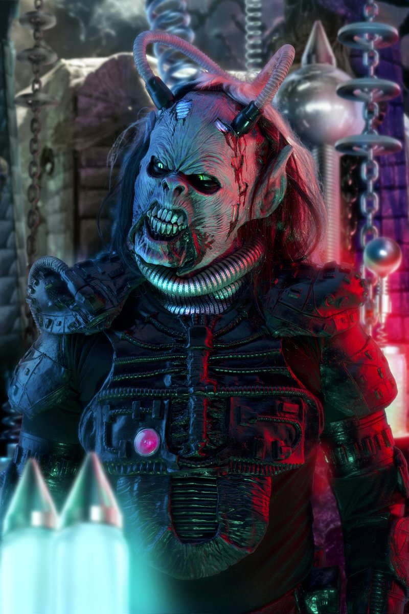 The Screem Writers Guild award for the most electrifying re-animated corpse, goes to... Mr. Kone⚡️ #lordi #guitarplayer #screemwritersguild #newera #newalbum #monsterband #finnishband #hardrock #heavymetal #sfx #monster #horror