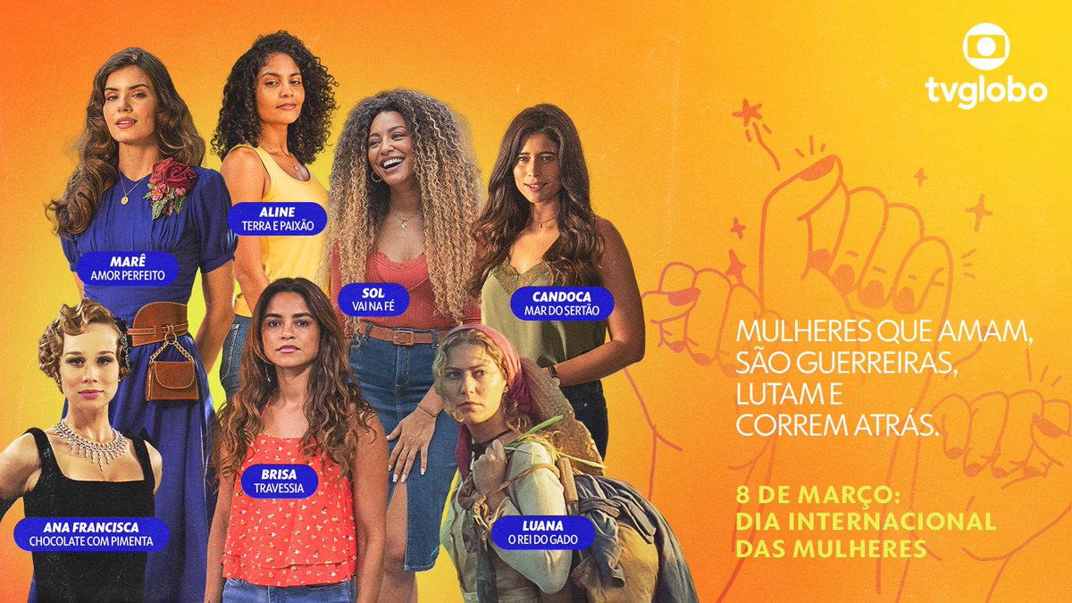 Nossas protagonistas fazem tudo ❤️✨#8M #DiaDaMulher