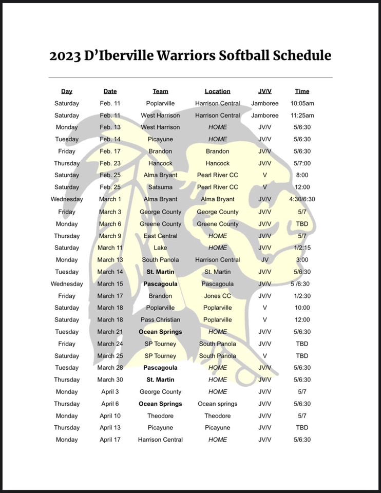 Joined Twitter to share my journey and to share in the journey of others who are following a similar path! Here is our DHS schedule for those who have asked!