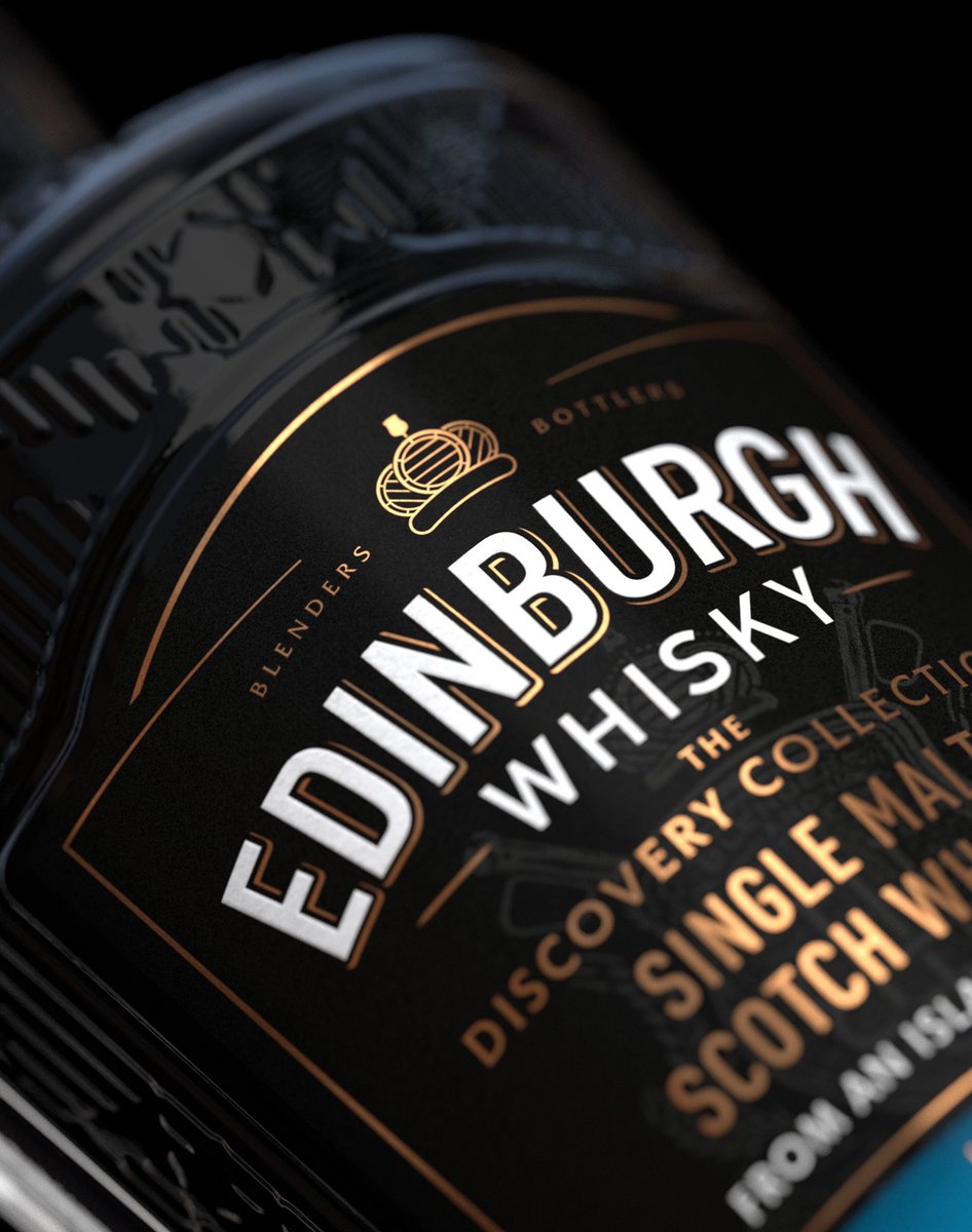 PocketRocketLtd's tweet photo. We’re breaking the mould. Our latest brand identity and packaging for Edinburgh Whisky launches today and we’re a bit excited. Our task was to reimagine Edinburgh’s historic whisky-making past - a challenge which required extensive, intricate crafting. #Design #Packaging #whisky https://t.co/qw7nPMu3zr