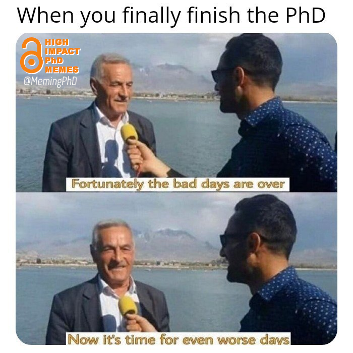 MemingPhD's tweet photo. #PhD #phdlife #phdmemes #phdchat #phdforum   #AcademicTwitter #AcademicChatter #academia #research #phdvoice #phdcandidate #postdoc #highimpactphdmemes https://t.co/gPhvxjUxoD