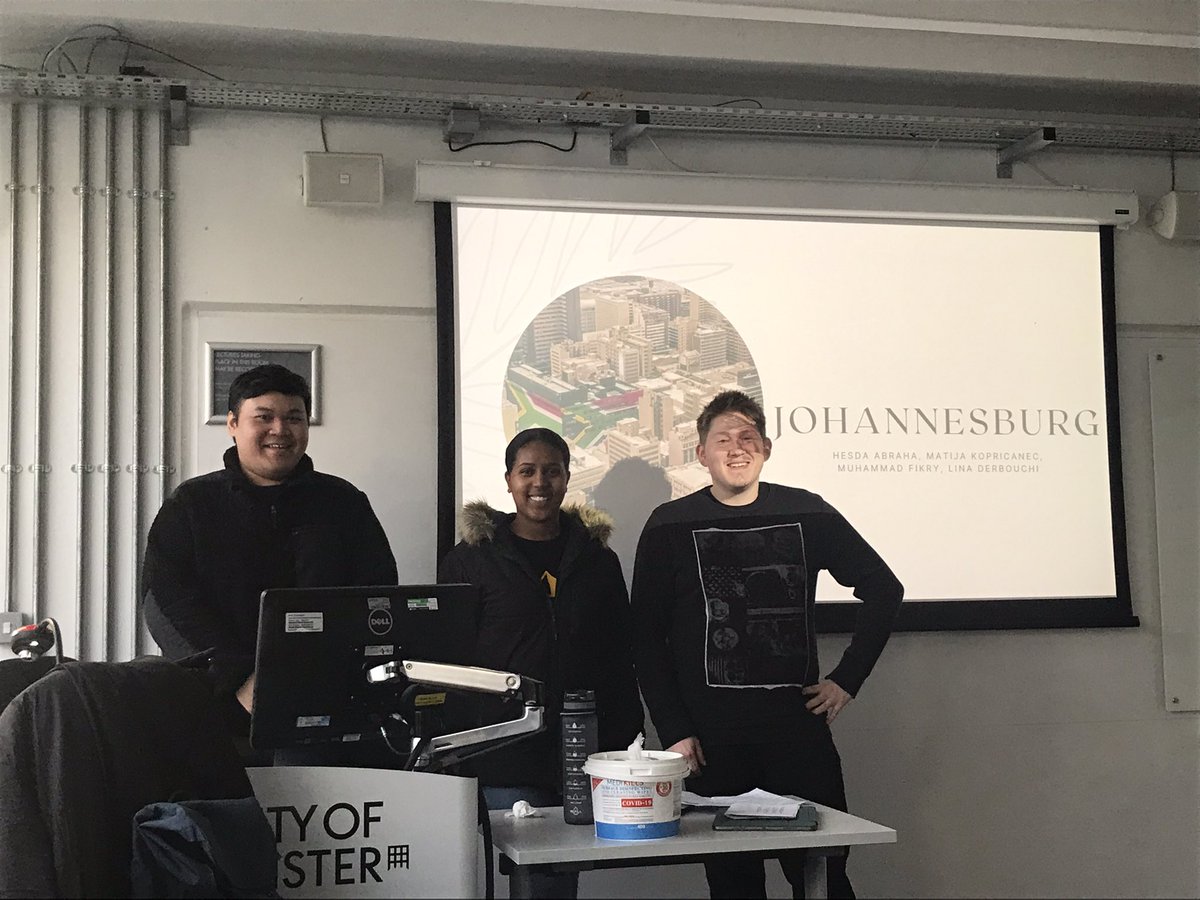 Jimcoleman33's tweet photo. Great presentations from my @UoWDesCit @UniWestminster students yesterday on #Stockholm #Dubai #Johannesburg &amp; #Delhi https://t.co/HdcQtzk3Sh