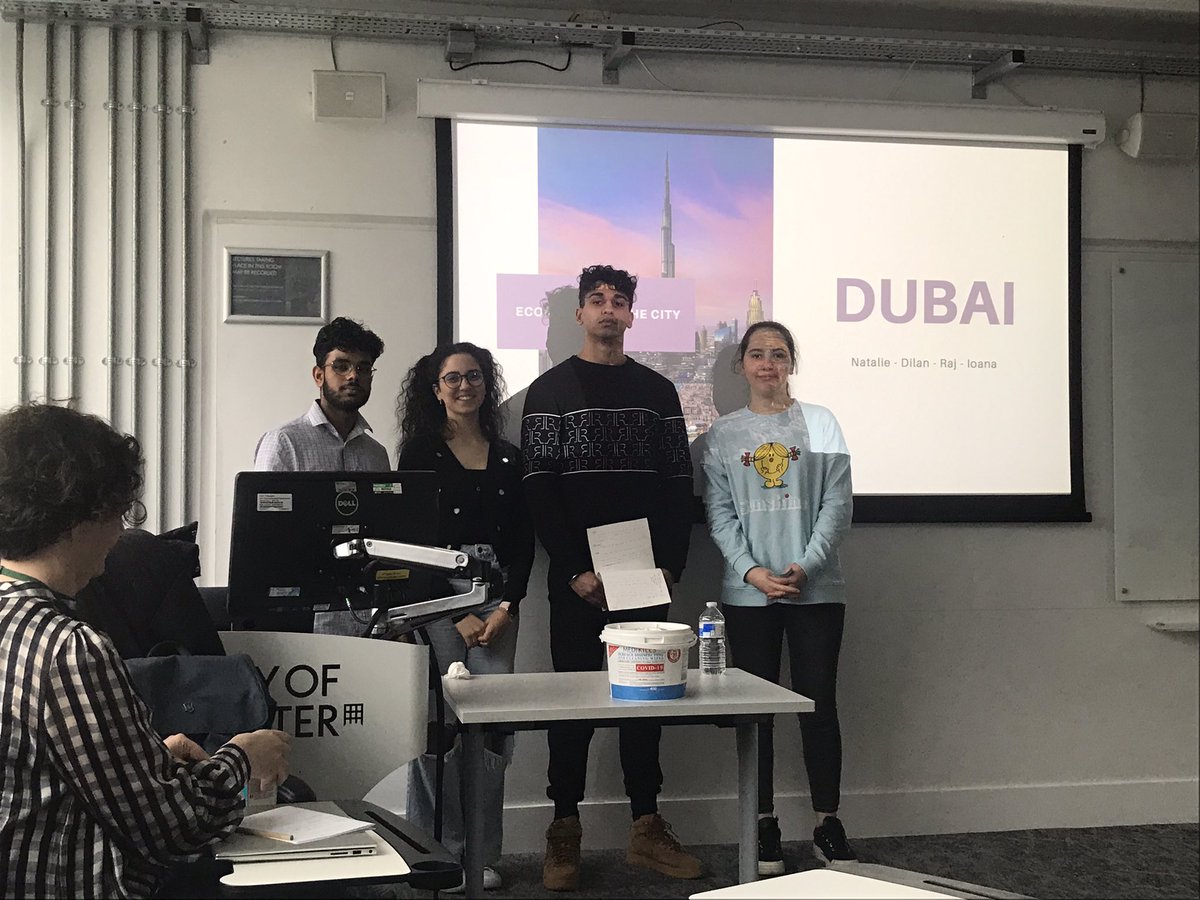Jimcoleman33's tweet photo. Great presentations from my @UoWDesCit @UniWestminster students yesterday on #Stockholm #Dubai #Johannesburg &amp; #Delhi https://t.co/HdcQtzk3Sh