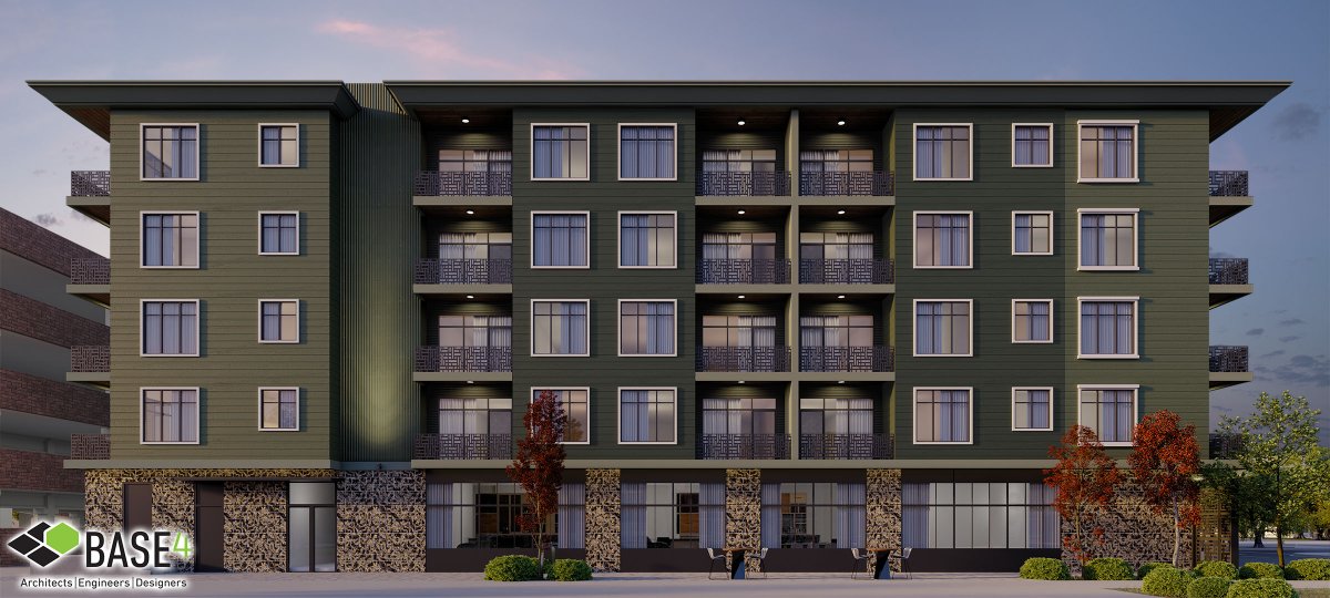 BlairHildahl's tweet image. Here's an exterior-rendered image of a 5-story modular building you'll want to live in. Take a look at the details. #BASE4design #modulardesign #modulardevelopment #modularconstruction