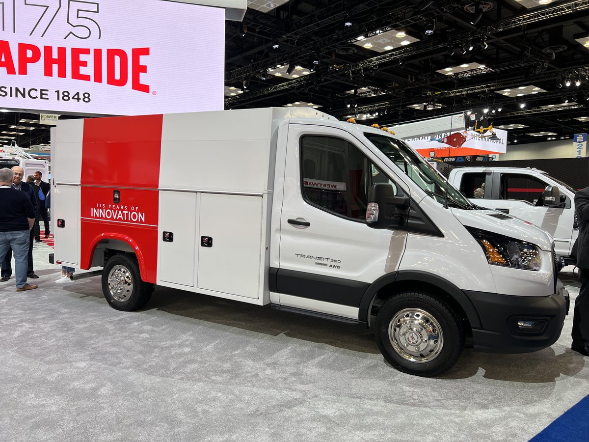Knapheide1848's tweet photo. Save up to 700 lb. for your payload with Knapheide’s NEW, lighter 11’ Aluminum Utility Van (AKUV). 129” models for GM, Ford E-Series and Ford Transit now available! Check it out at #Booth2001 during #WorkTruckWeek. #Knapheide #WTW23 #NeverSettle https://t.co/mi1u1w2Ju3