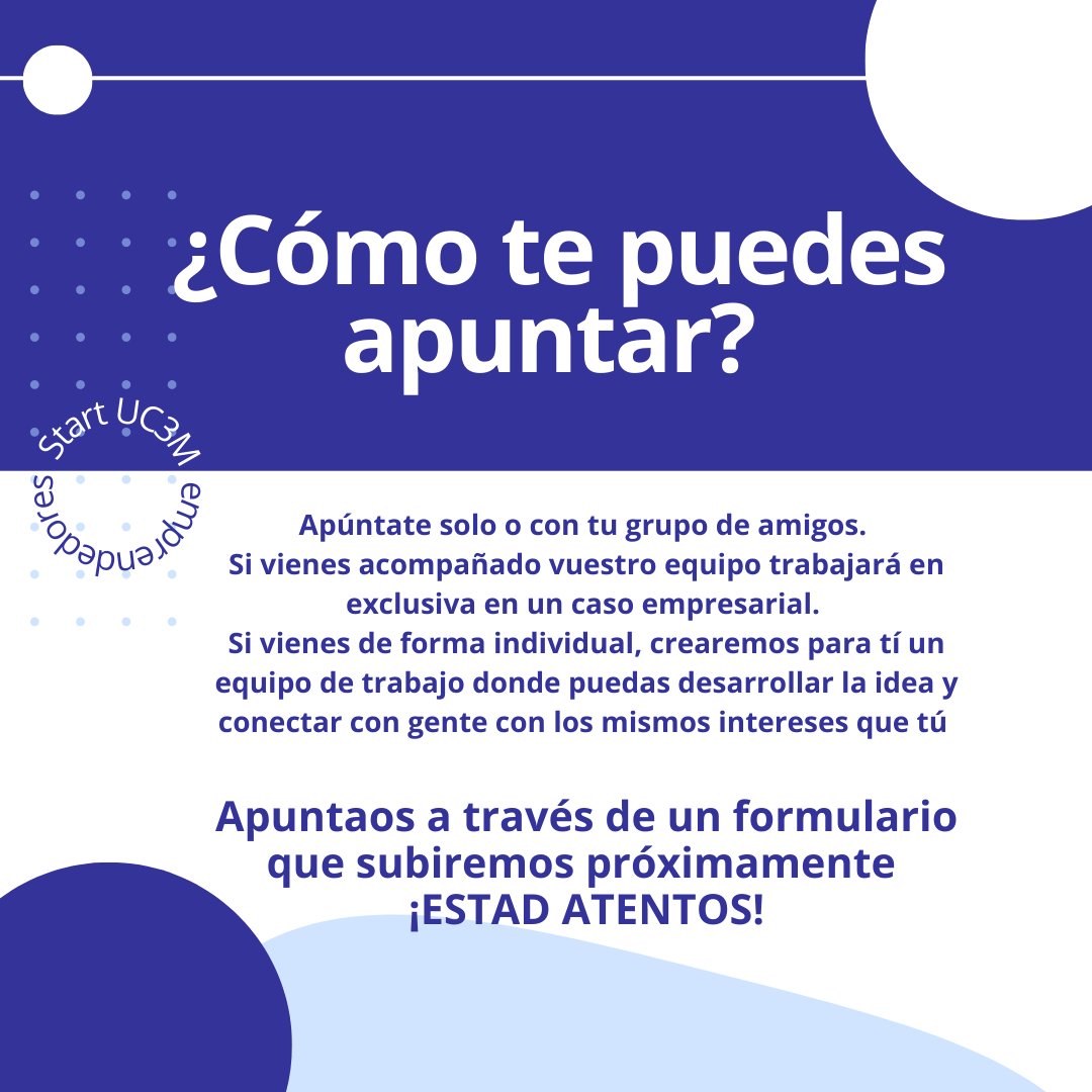 Start UC3M Emprendedores tweet media